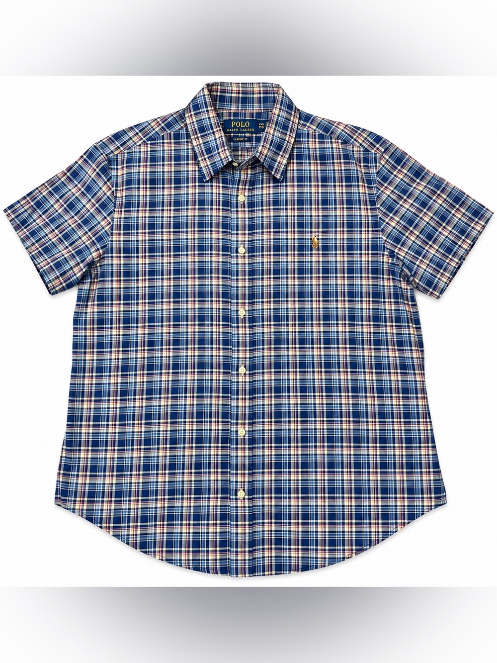 Polo Ralph Lauren Menβs XXL Classic Fit Plaid Short Sleeve Button Down Shirt